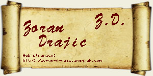 Zoran Drajić vizit kartica